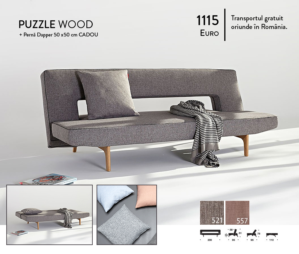 Puzzle Wood Sofa Bed